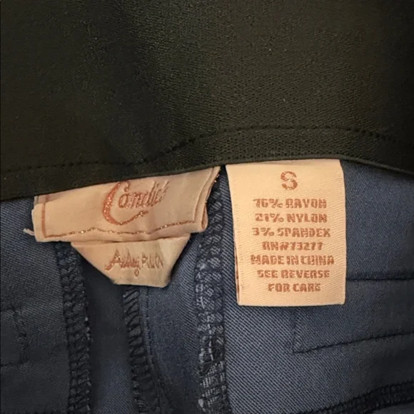 Candies Audrey Pullon Navy Blue Slim Fit Pants - Picture 5 of 11